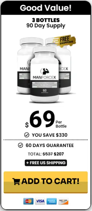 ManForceX  3 Bottle Price